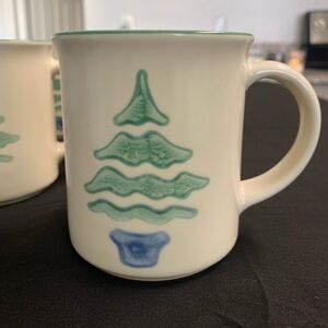 Vintage Pfaltzgraff NORDIC Holiday Mugs - Set of 4 - Made in USA - EUC